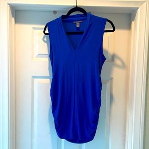 Maternity tank top, size Medium, cobalt blue. Brand is Pea in the Pod